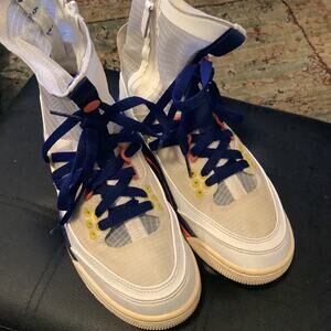 AIR JORDAN 3 RTR EXP LITE 'SAIL BLUE VOID' HIGH TOP SNEAKERS WMNS 6 GOOD SHAPE